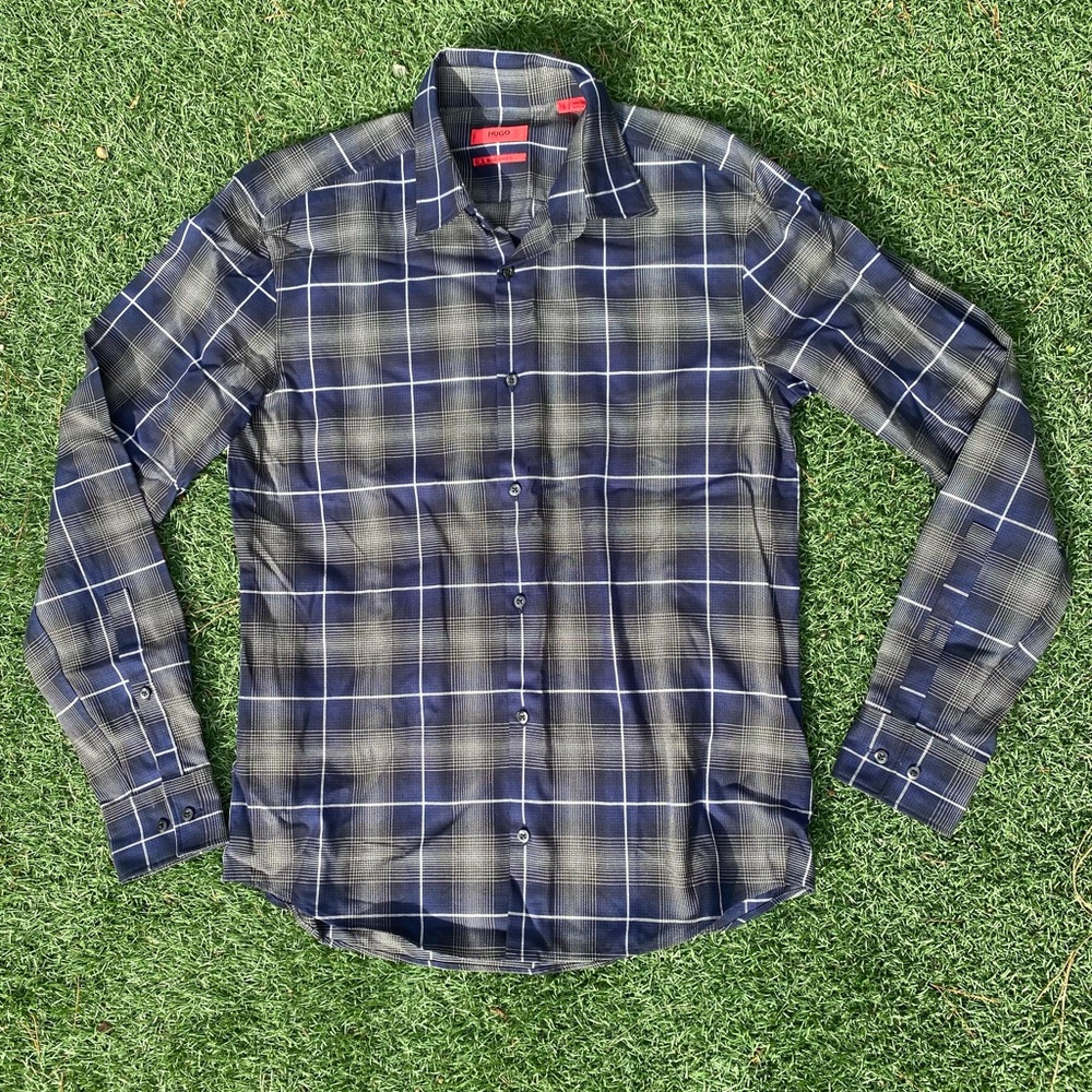 NWOT Hugo Plaid Shirt